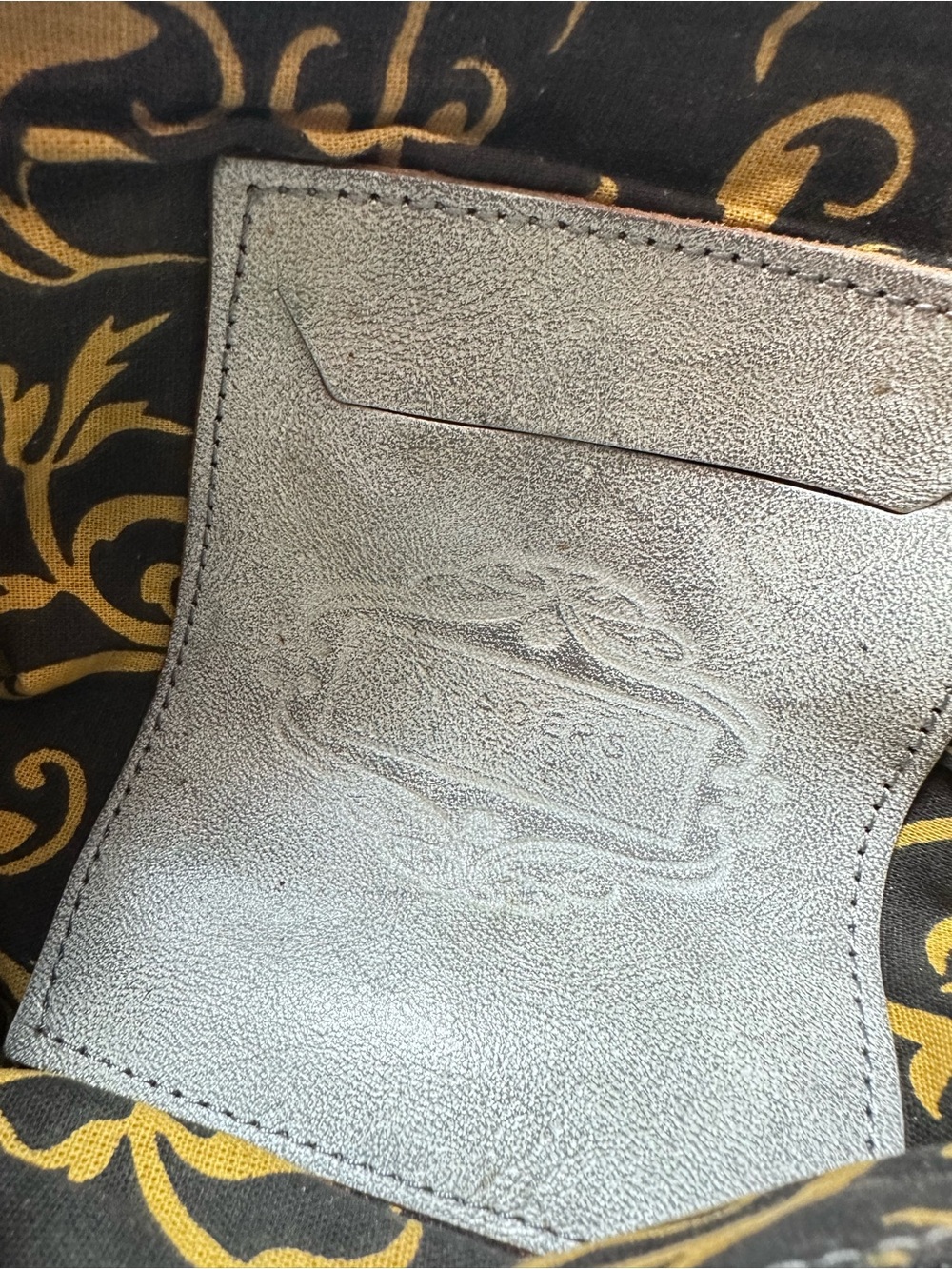 Artisan Silver Tooled Leather Cutout Crossbody Bag Boho Western Festival - Picture 13 of 13